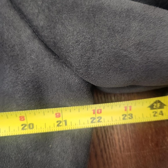 Y2k‎ Penny Lane Faux Fur trimmed coat Dark Brown XL Retro Bohemian - Picture 8 of 9